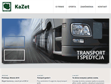 Tablet Screenshot of kazet-transport.pl